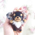 羊毛癒し犬『干支かぶりチワワん♪キーホルダー』定形外郵便送料無料