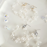 bijou × snow like pearl ピアス/イヤリング