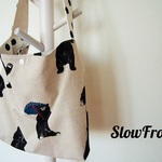 ワンショルダーbag リアルくま柄 オフホワイト