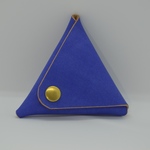 三角コインケース(濃青)