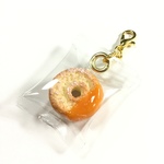 フェイクスイーツ*袋入りオレンジ・ドーナツ*ジッパーチャーム*スイーツデコ