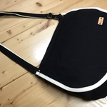 在庫整理20%off /zn-Dm 京都ちどりかばん 帆布製ショルダーバッグ ざつのう Mサイズ 黒