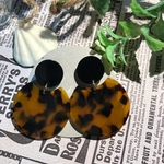送料無料 アンティークピアス おおぶりピアス カボション ハンドメイド／ピアス イヤリング