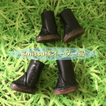 8mitsu様オーダー品③ミニミニブーツ オビツ11靴 黒2足