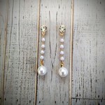 シール（貼る）ピアス　パール＆パール