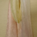 虹染め 「本紗織」シルク１００％（小花柄）
