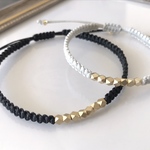 選べるコード  ペア♡メタルビーズのブレスレット