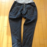 裏起毛ウールデニム　ヨーヨーパンツ　9号