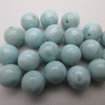 ◆20%off◆ラリマ－/size(8.5㎜玉)/1set(1玉)/4142A/『愛と平和』を象徴するカリブ海の美しい宝石