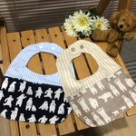 【再】可愛いダブルガーゼ❤️両面ストライプ＆くまのスタイ⭐️よだれかけ