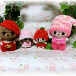 ✿ｍ…様専用✿あみぐるみ✿うさぎちゃん＆うさぎちゃんストラップ＆ダックスフンドちゃん＆ダックスフンドちゃんストラップ♪