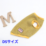 ★犬服SALE　裏ボア暖かタンクトップ（マスタード）