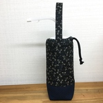 ［受注作製］ミューラーボトル用カバー  蜻蛉黒×刺し子