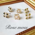 ビジューピアス＊イヤリング可