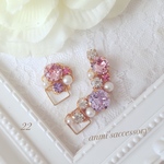 【22】妖艶 春色  モチーフ♡ピアス＊イヤーカフ