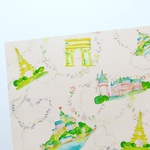 送料無料 オリジナル デザインペーパー Paris ピンク10枚