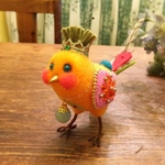キラキラ 刺繍の 王様ミツドリ
