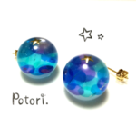 ころりん一つ星ピアス　no395