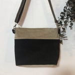 SALE❣️ベージュとこげ茶色のコーデュロイのサコッシュバッグ