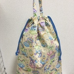 ☆新作☆持ち手巾着 約37×30