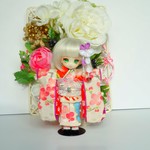 オビツ11着物  振袖  (正絹)   ※画像3～5はオプションの着用見本です