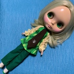 ブライス、リカちゃん用アウトフィット、グリーン