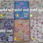 Ａ６ノートカバー　リバティ＊マーガレットアニー・ラファエル・サマーポージー・ポアレ・パッチワークストーリーズ