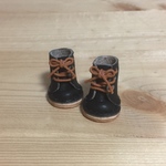 オビツ11 サイズ  編み上げブーツ   黒