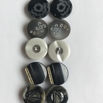 ☆再登場☆ 18ｍｍ◇10個入◇　グレー  ペアアソート秋冬ボタン