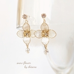 雪の花☆ノンホールピアス