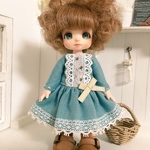オビツ11用  ダブルガーゼワンピース