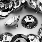 送料無料　ガラスドーム　キャップ　シルバー　20個　15mm　カン付き　アクセサリー　チャーム　パーツ　金具　AP0924