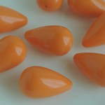 ヴィンテージ　オレンジ　ドロップビーズ