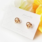 2way♪　3連フープのパールキャッチピアス