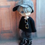 オビツ11 アウトフイット  冬のキャスケット＆セーター(メガネ)セット