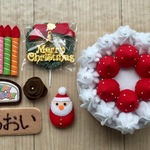 名入れ 変身ケーキ 🎂お誕生日 ⇄ 🎄 クリスマス フェルト ままごと ケーキ