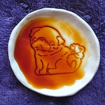 わんこ柄小皿