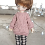 DEARMINE　DP　だぼトレーナー　フレーズピンク