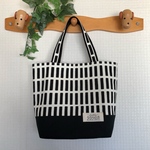 再販3☆【Ｓ】トートバッグ（北欧、アルテック風）黒