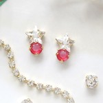 *2639*Star bijou earring／pierce（クリスタル＊レッド）