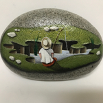 stone art 釣り人