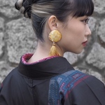 西陣織のイヤリング