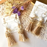 【予約者様限定】ハートフープタッセル♡ピアス・イヤリング