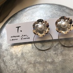 シルバー フラワーピアス