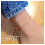 code anklet#name TAG☆gold