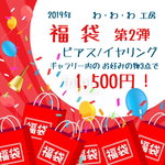 ㊗️2019年  わ・わ・わ 工房  福袋  第2弾  イヤリング/ピアス 3点で1500円