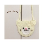 キッズ ベビー ねこポシェット ホワイト