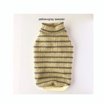 yellow×grayノースリーブセーター