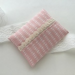 複数のご注文大歓迎！STOF fabrics  Flom Ann シャーベットカラーのポケットティッシュケース  ピンク 