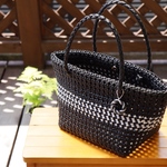 【サンプルSALE】KOBURINAかごトート Silver×Black